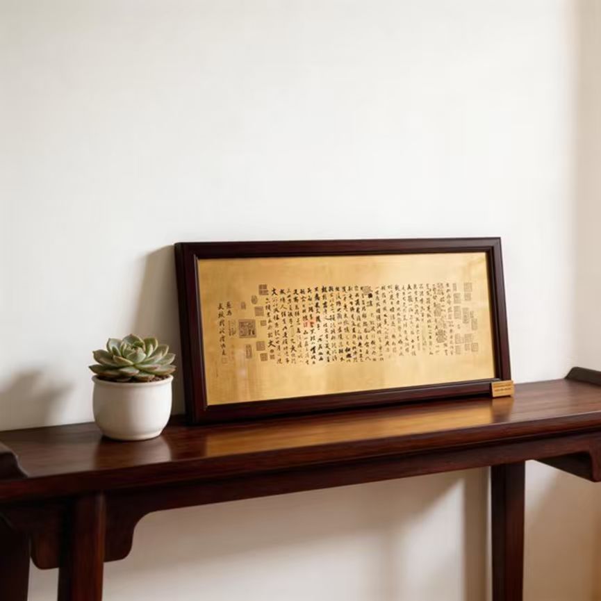 Bronze Rhyme of the Orchid Pavilion